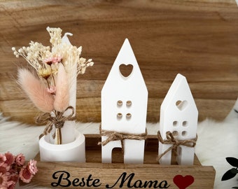 Muttertag/ Muttertags Geschenk/ Geschenkset für  Mama ,Oma / Geschenk für Mama ,Oma/Trockenblumenstrauß für Mama ,Oma/ Kerze für Muttertag