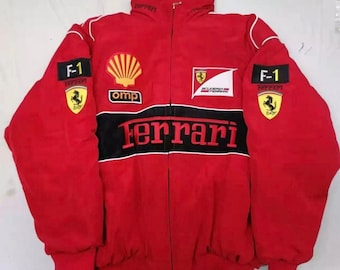 Ferrari Racing Jacket Vintage F1 Unisex Jacket Nascar Bomber