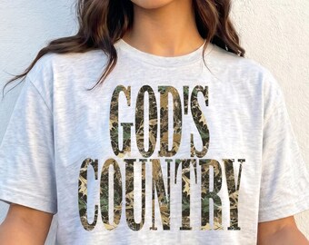 Gottes Land Camo Christian Bekleidung PNG | Western Glaube Grafik Download