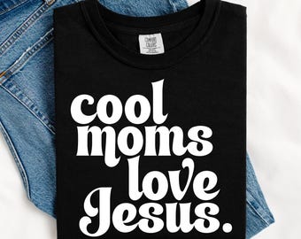 Christelijke moeder, png PNGEgg | Moms Love Jesus Faith-afbeelding (digitale download)