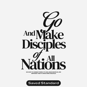 Geh und mache Anhänger SVG / PNG | Christliches Zitat Design (Digitaler Download)