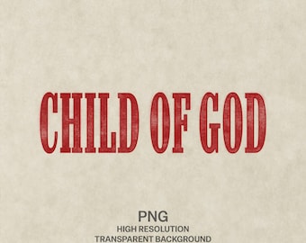 Kind van God westers christelijk ontwerp | Vintage stempelafbeelding (PNG-download)
