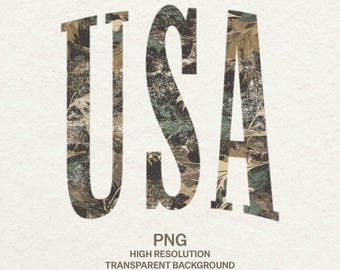 Vintage USA Camo PNG | Distressed America Shirt Design (Digitaler Download)