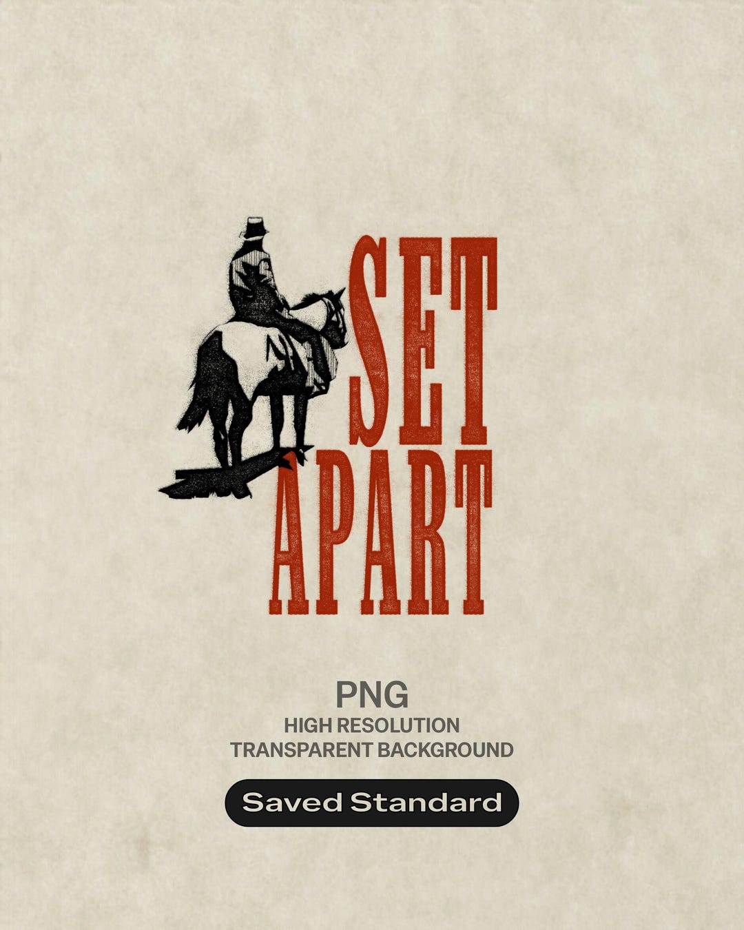 Set Apart Graphics Set Apart Western Christian Design | Vintage Stamp Graphic (PNG ...