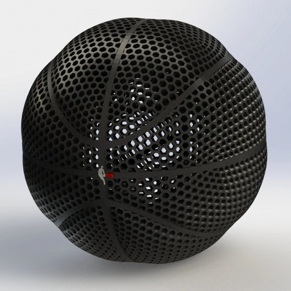 Airless Gen 1, NBA Wilson, Ballon de basket imprimable en 3D, Basket-ball airless, Basket-ball, NBA, Ballon, Impression 3D, 3D, Jouets imprimés en 3D, Impression artistique 3D