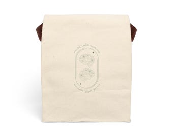 Bolsa de almuerzo de lona ecológica, elegante bolsa de almuerzo, reutilizable, accesorios para picnic, contenedor de almuerzo con diseño floral, salud mental
