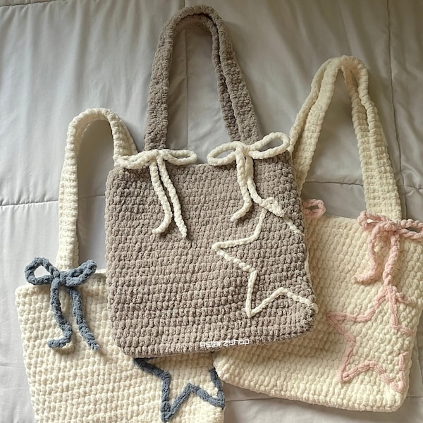 Chunky Star Tote Bag PDF Pattern