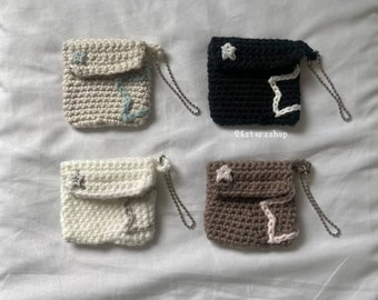 Half Star Earbud Pouch Crochet PDF Pattern