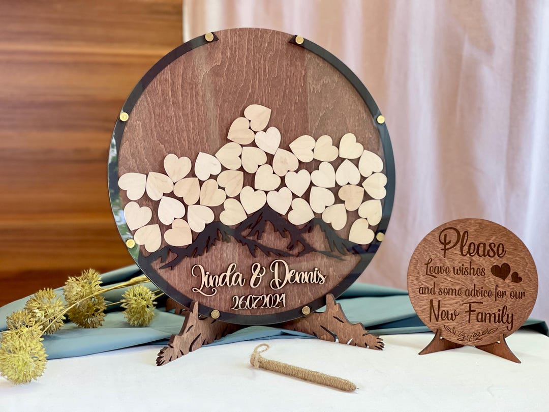 Wooden Drop Box With Name, Wedding Keepsake Box, Drop Box With Slot ...