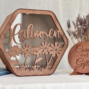 Scatola porta-carte in legno Boho, scatola postale per biglietti, scatola rustica per matrimonio, scatola porta-carte con fessura, decorazione rustica per matrimonio, scatola in legno per matrimonio, decorazione per matrimonio