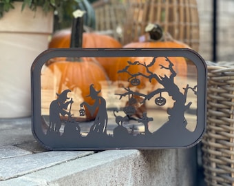 Halloween treat box, kids halloween bag, boxes for candy, trick or treat bag, wooden candy box, halloween candy box, gift box for candy