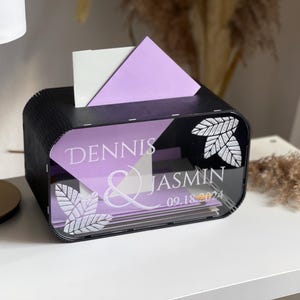 Cassetta postale in legno per matrimonio, scatola portacarte con fessura, scatola portacarte di fidanzamento, salvadanaio per matrimonio, scatola portacarte in legno, portasoldi per matrimonio, scatola portacarte rustica
