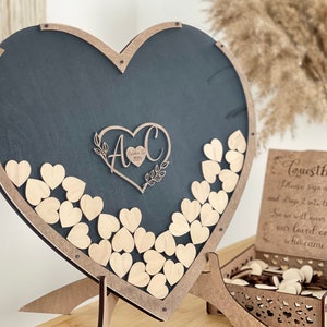 Alternativa al libro degli ospiti per matrimonio, libro degli ospiti per matrimonio, libro degli ospiti a forma di cuore, decorazioni per matrimonio primaverile, decorazioni per matrimonio rustico, acquista il libro degli ospiti per matrimonio