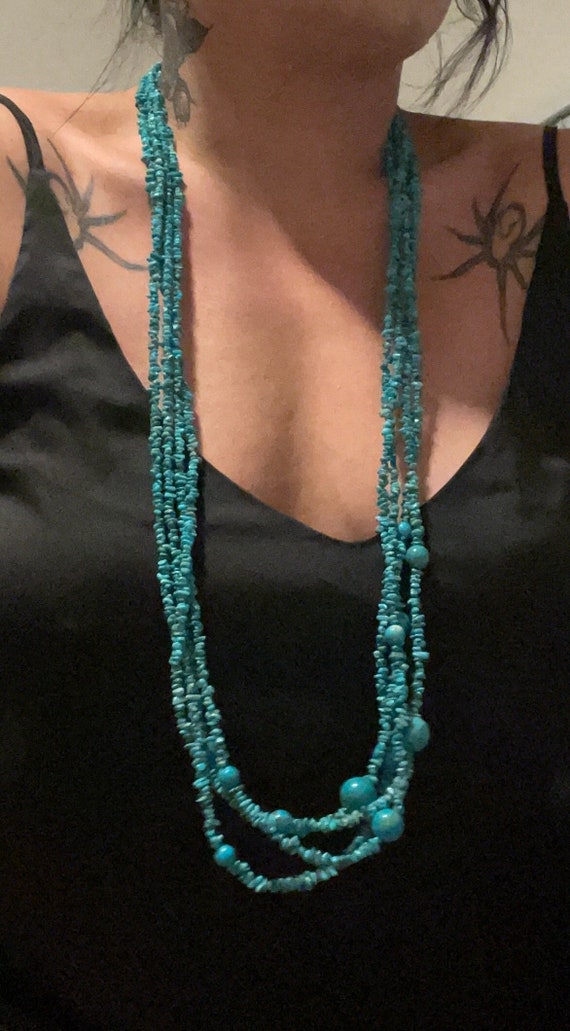 vintage Chinese Turquoise necklace