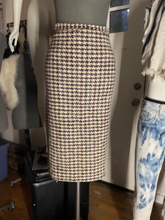 Vintage Irish tweed pencil skirt size 12 Gem