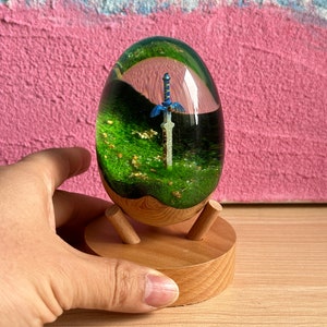 Rusty Master Sword Resin Wood Art: Perfect Birthday & Gifts for Game Fans, Back to School Gift for Child, Gifts for husband