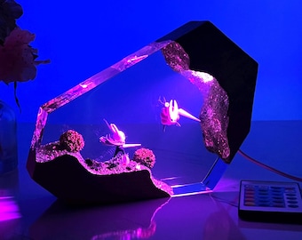 Hollow Knight Inspired Resin Lamp – Silksong Night Light, Gamer Gift, Christmas Gift for Game Fans
