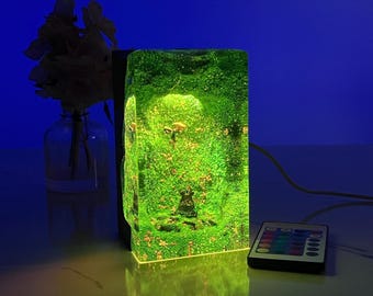 BOTW Guardians and Link Handmade Resin Night Light, Gamer's Lamp, Gifts for Kids, Birthday Gifts, Back to School Teacher Appreciation Gift
