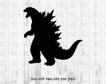 Monster Clipart, Giant Monster Silhouette Cut File,Monster PNG, Cricut Laser Engraving, DXF Vector Download