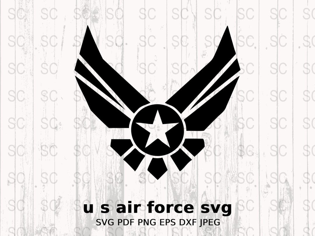 U.S. Air Force Silhouette SVG, Military Emblem Clipart, Air Force Logo ...