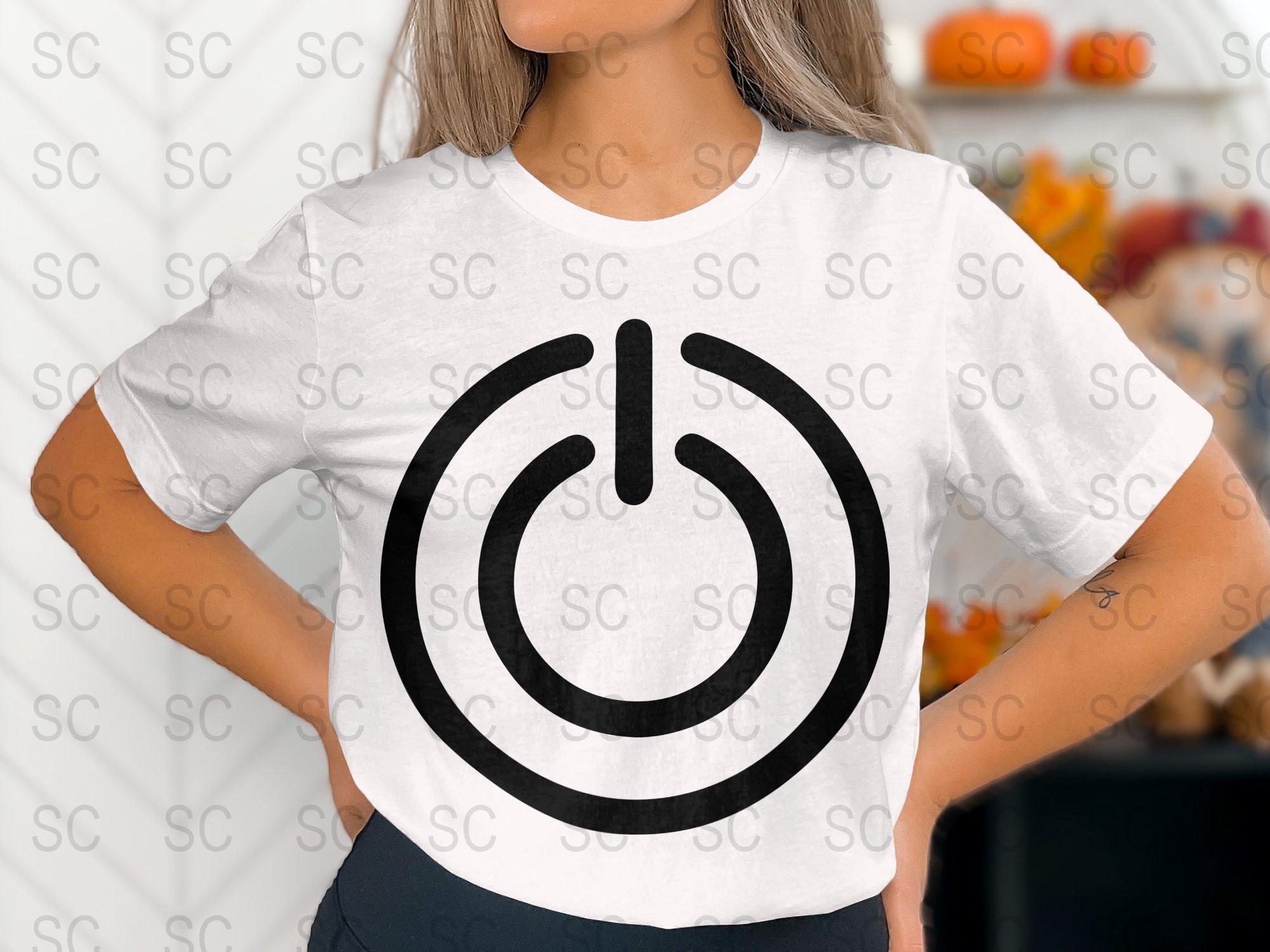 Power Button Icon Silhouette SVG, on off Switch Clipart, Energy Symbol ...