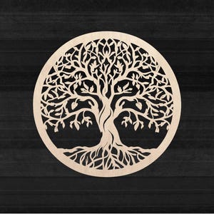 Unfinished Wood Tree of Life - Tree of Life Wall Art - DIY Home Decor - Shape |izable Wood Art