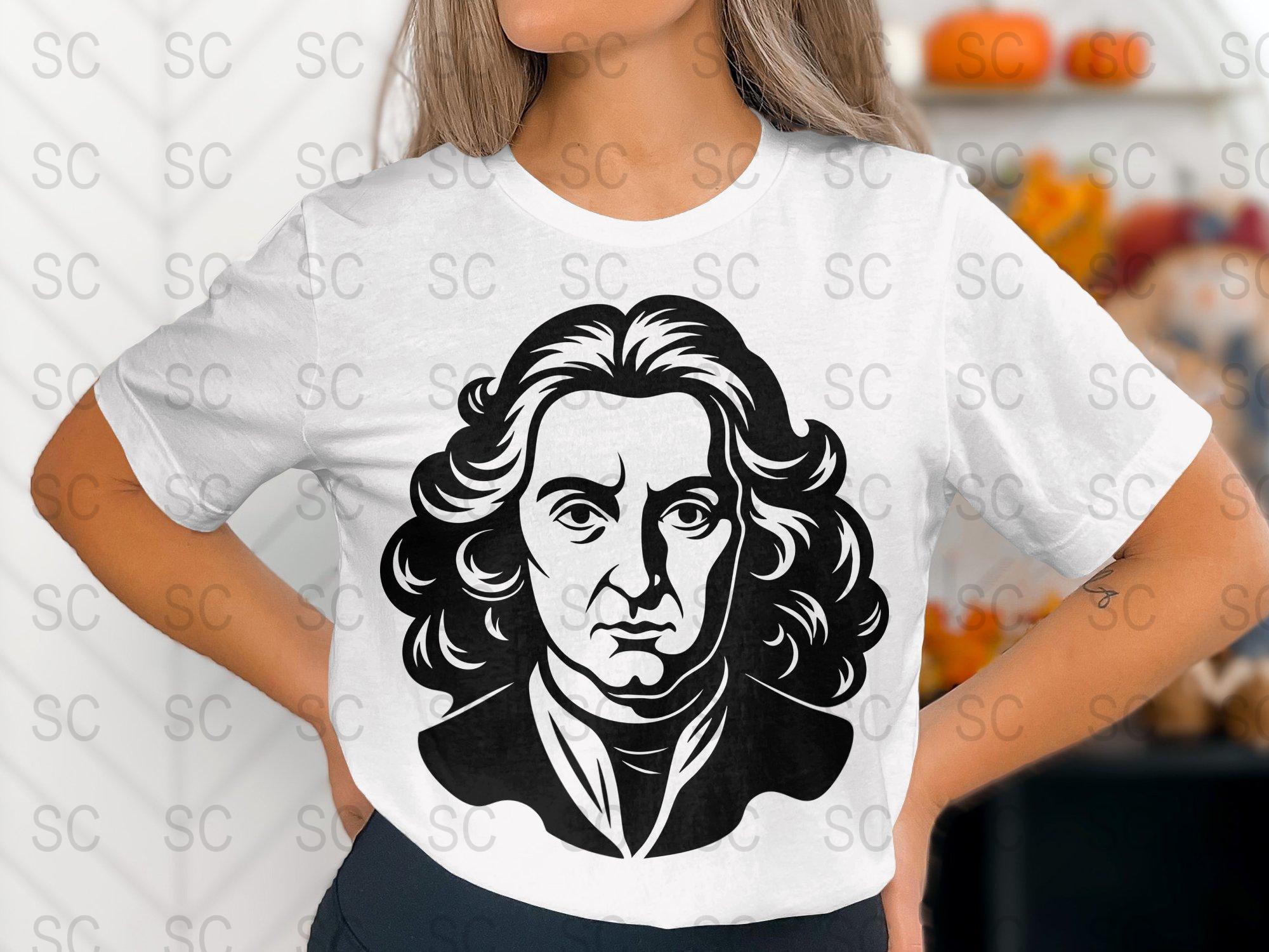 Robert Hooke Face Silhouette SVG, Scientist Portrait Clipart ...