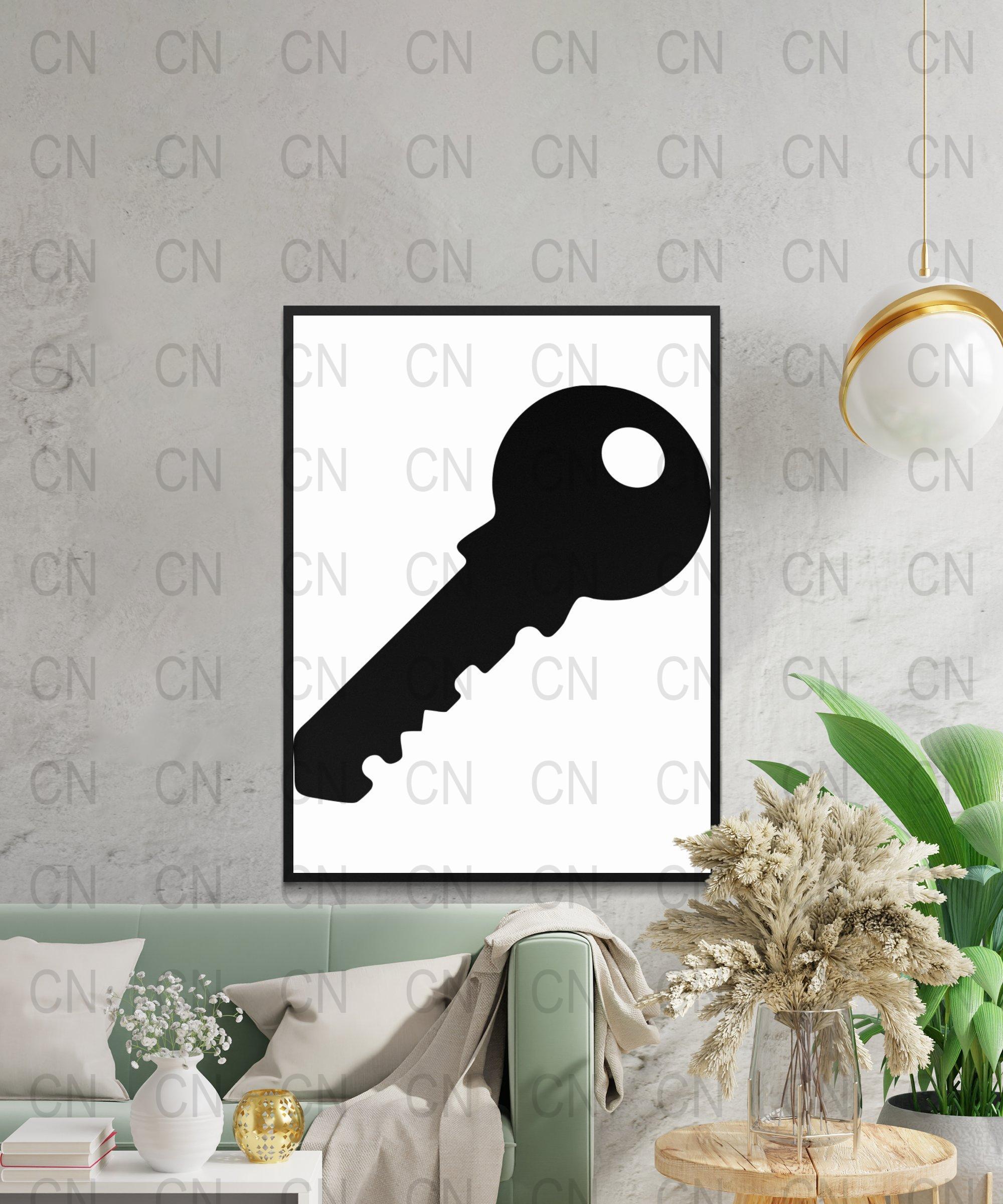Key Shape Silhouette Svg Vintage Key Clipart Retro Key Vector Unlock