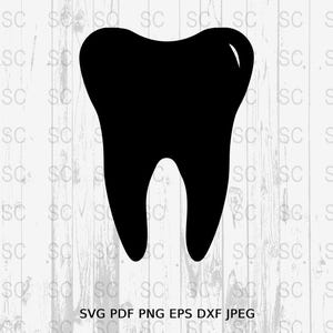 Première silhouette de dent SVG, clipart dent de bébé, vecteur d'étape importante, fichier de coupe numérique dentaire