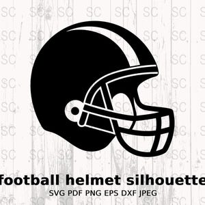 Football Helmet Silhouette, American Football Gear, Sports Helmet Clipart, Team Football Design, Cricut Art