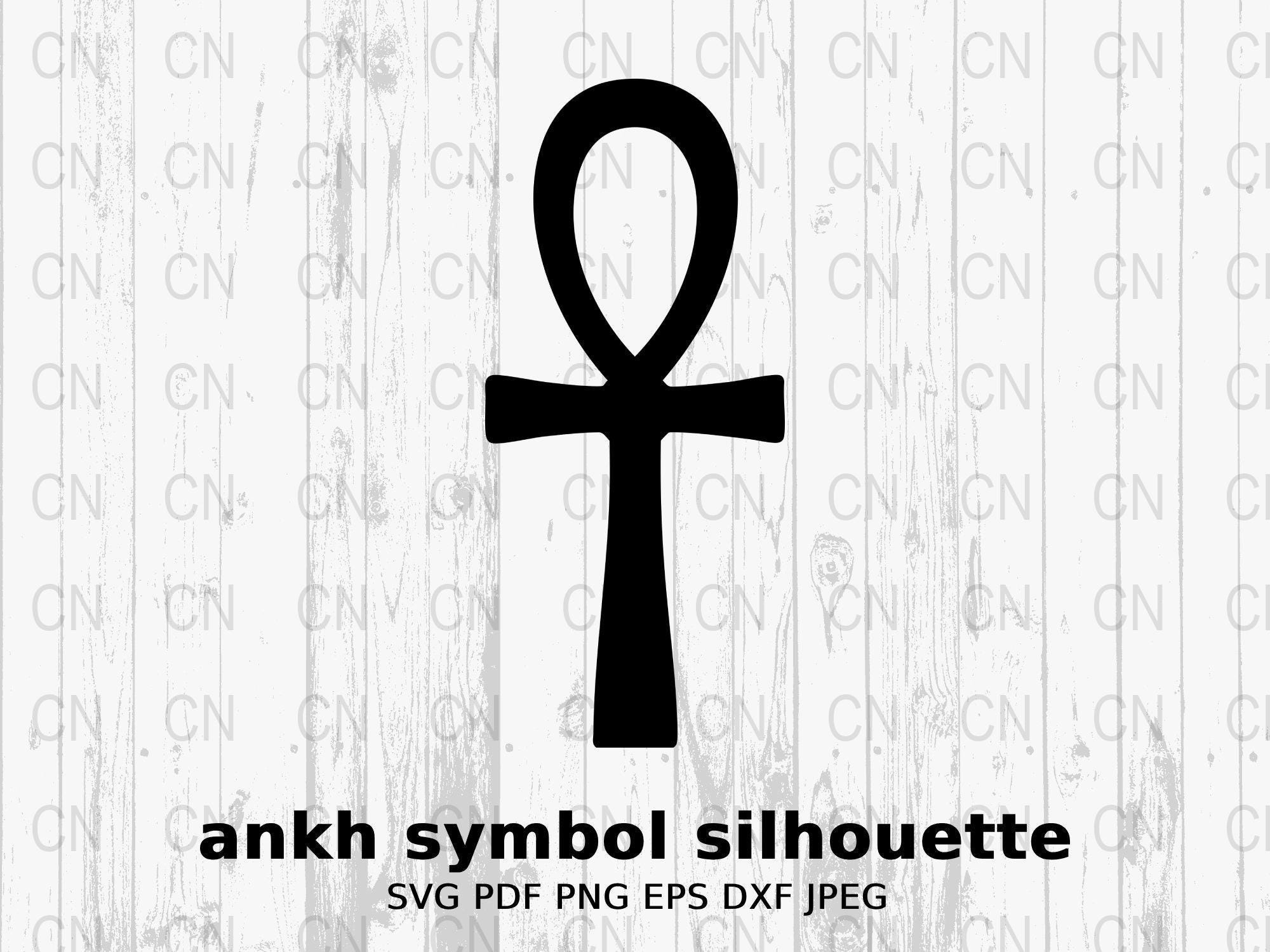 Ankh Path Svg Ankh Symbol Silhouette SVG, Egyptian Icon Clipart, Life Symbol Vector ...