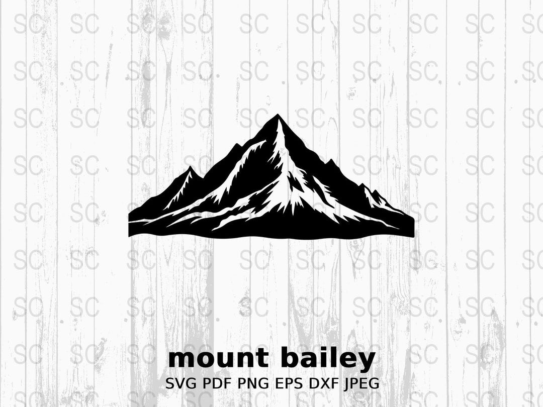 Svg Brailey Mount Bailey Icon Silhouette SVG, Oregon Mountain Clipart, Outdoor ...