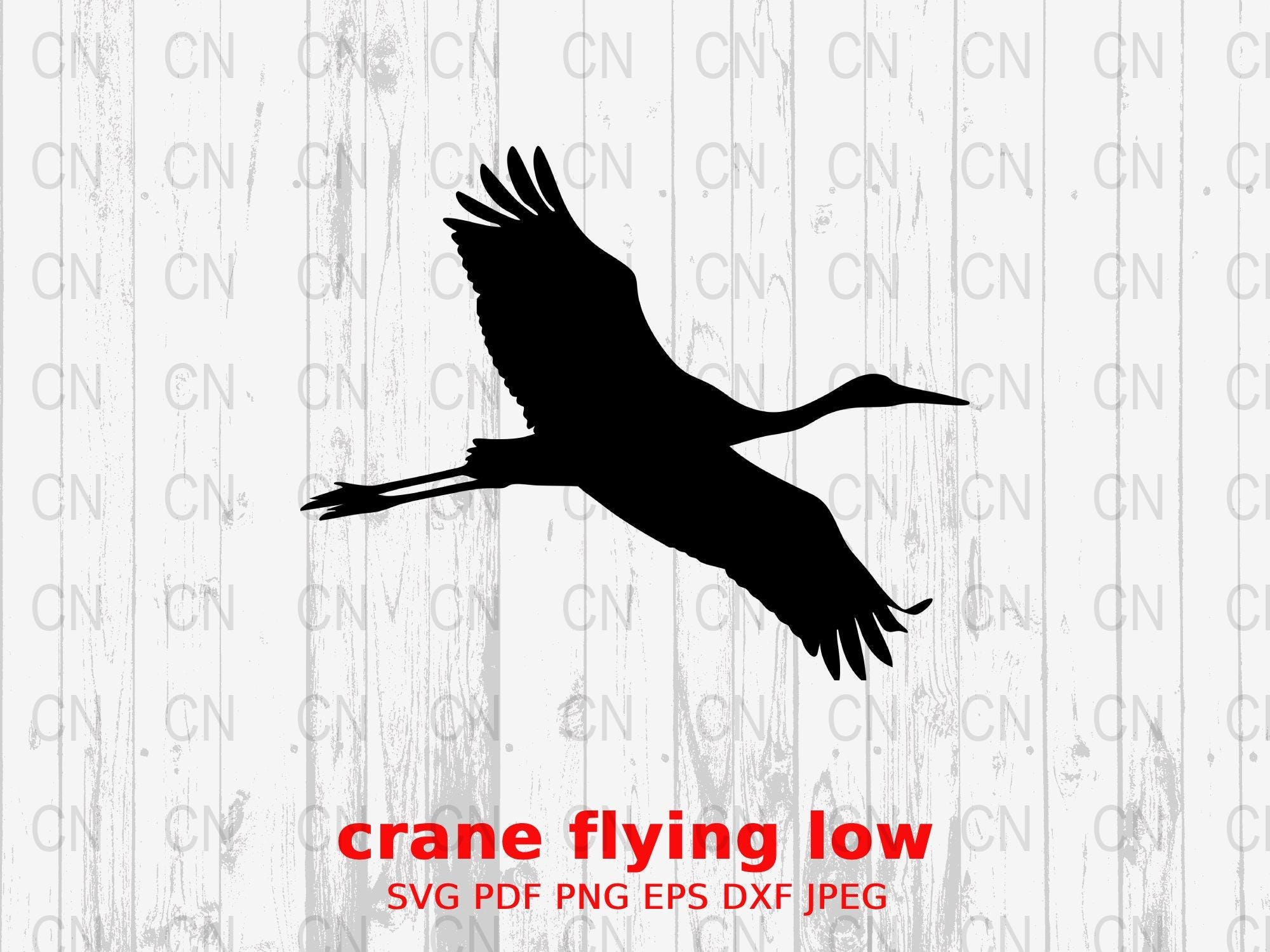 Crane Silhouette - Etsy Australia