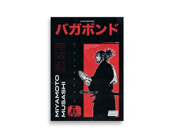 Vagabond Poster, Miyamoto Musashi Print
