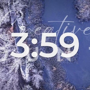 5 Minute Creative Countdown Over Birch Trees