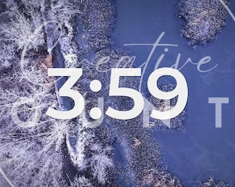 5 Minute Creative Countdown Over Birch Trees