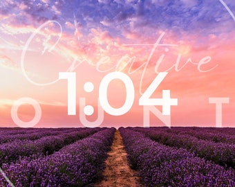 5-Minute Countdown Timer: Church Events, Zoom, YouTube (MP4 Digital Download)