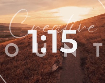 5-Minute Countdown Timer: Church Events, Zoom, YouTube (MP4 Digital Download)
