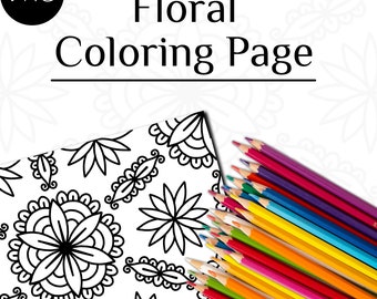 Floral Coloring Page