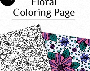 Floral Coloring Page