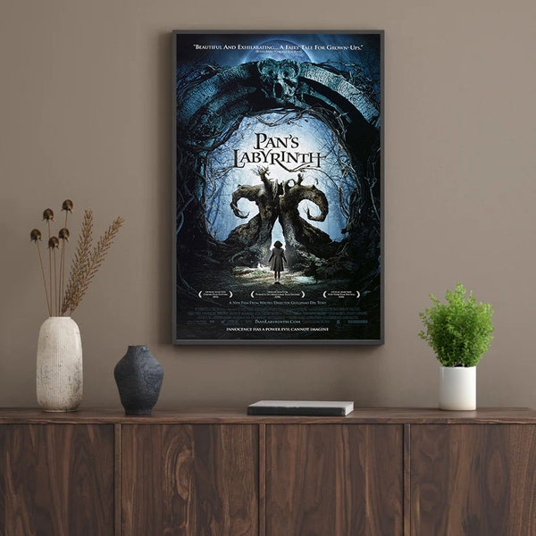 Pan's Labyrinth Movie Poster, High quality print, Canvas material poster, Colour Print, Home Decor Wall Art, Keepsake