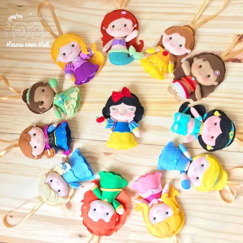 Disney Princess Patterns 20 Patterns to Make in Felt or Foam - Etsy