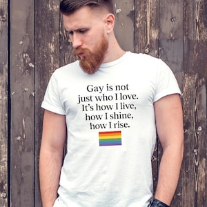 Gay is not how Tee  Gay top Pride t shirt Clubbing LGBTQ+