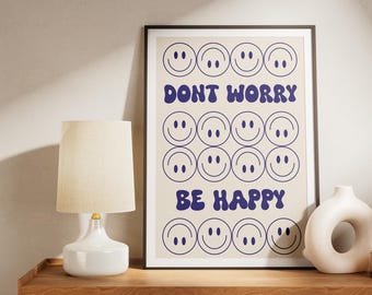 Don't Worry Be Happy Wooden Sign - Etsy