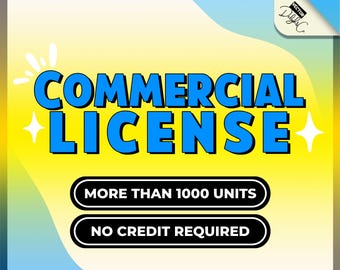 Commercial License for SVG, Commercial Use PNG License, Svg Business License, Print-on-Demand License, Cricut Design License, POD License