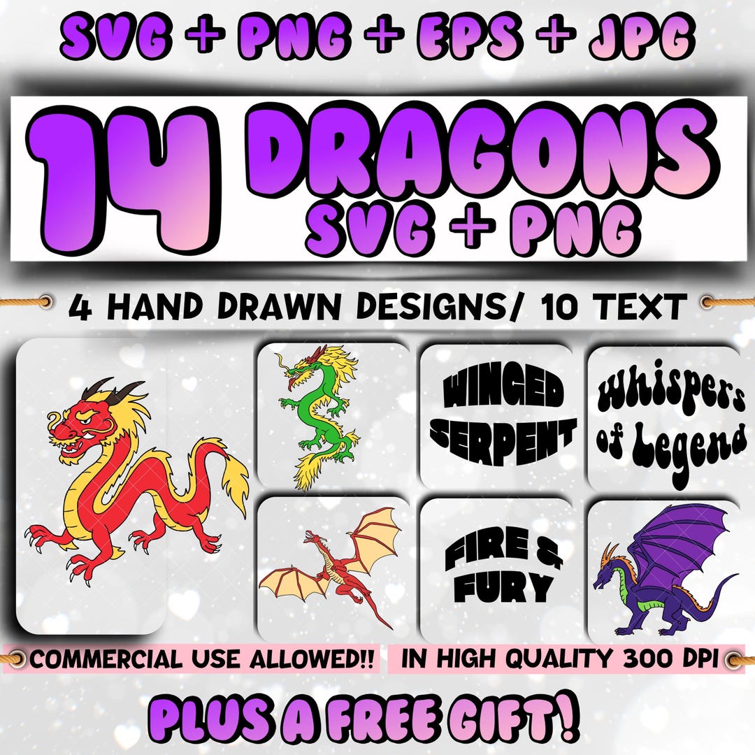 Dragon Svg, Chinese Dragon Svg, Dragon Svg Files, Dragon Cricut Designs ...