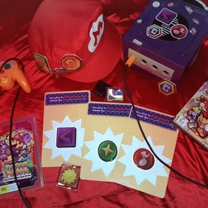 Paper Mario the Thousand Year Door Acyrlic Pin, Game replica, TTYD, Nintendo.