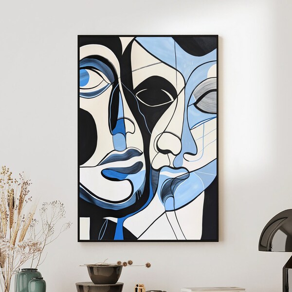 02 Bluemen - Printable Art, Digital Art Prints, Wall Art Decor, Home Decor Ideas, Art for Home, Instant Download, Printable Wall art