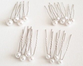 Pearl hairpins bridal, wedding accessories, pearls, wedding hair accessories, bridesmaid hair accessories, engagement, anniversary, communion, celebration