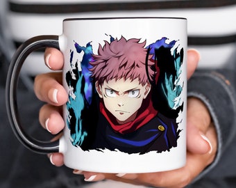 Yuji Itadori Coffee Mug, Cursed Energy, Jujutsu Kaisen Mug, Anime Mug